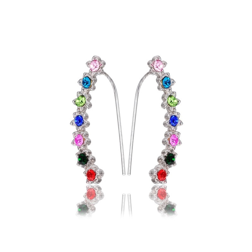 Ear Crawlers Earrings Pair Climbs Upward